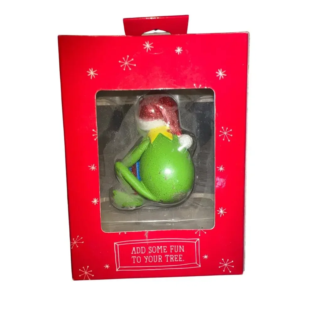 Hallmark Kermit The Frog Muppets christmas holiday Christmas tree ornament NEW